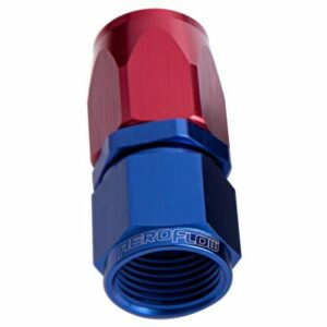 AF Straight Hose End -8 Blue