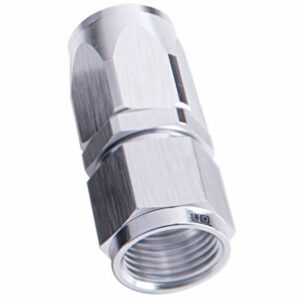 AF Straight Hose End -10 Silver