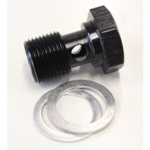 Alloy Banjo Bolt 5/8" x 20 Black Finish