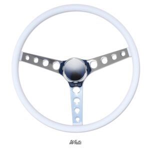 Moon Steering Wheel 15" White