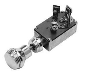 SO-CAL Speed Shop Polished Art Deco Keyless Ignition Switch