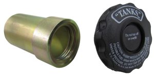 Fill through filler neck