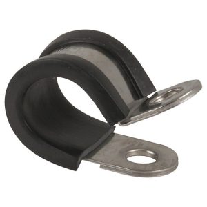 AF Cushioned P Clamp -6 Silver