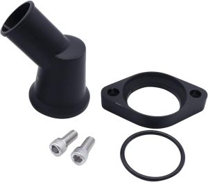 45° Black Swivel Aluminum Water Neck for LS Engines