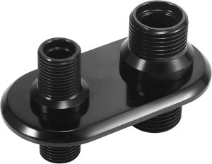 2 Port Al Heater Connector BLK
