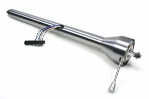 Ididit 32" Straight Floor Shift Steering Column - Paintable Steel