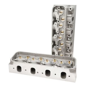 Proflow Cylinder Heads, AirMax 200, Bare Aluminium, Ford Cleveland , 2V 68cc Chamber, 205cc Intake Runner, Pair