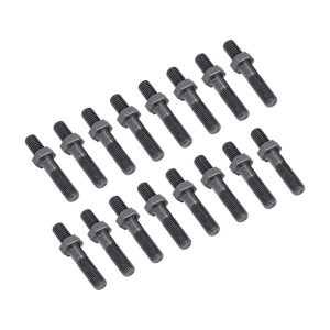 Proflow Rocker Arm Screw In Stud Kit, 7/16, Top 7/16-14 in., Bottom 7/16-20 in. Universal, Chevrolet, Ford, Holden V8, Set Of 16