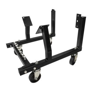 Proflow Engine Dolly Cradle, Heavy Duty, Suit GM LS Engines, 4'' Cast Iron Wheels, 40mm Square Tube, Black Powder Coated, Kit