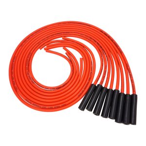 Proflow SuperMax Wire, Ignition Lead Kit, 8.5mm Spiral Core, Red, Coil Relocation Kit, Cut To Length, LS Chevrolet, Holden Commodore, Set