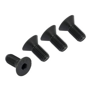 Proflow Water Pump Pulley Bolts, To Suit Allloy Pulley Countersunk Black, 5/16 in.-24 x 3/4 in., Set Of 4