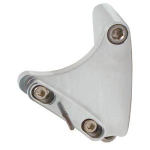 Proflow Timing Pointer, Aluminum, Polished, Adjustable, Chev, Small Block, 6 in, 7 in. Dampers, Each