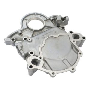 Proflow Timing Cover, Aluminum, Genuine Ford E7PE-6059-AA, Windsor, Standard Rotation With Crank Sensor, Mech Fuel Pump 5.0lt, 302, 351W, Each