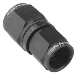 Proflow Female Flare Union Swivel Hose End Straight -03AN To -04AN, Black