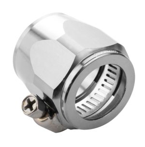 Proflow Aluminium Hex Hose Finisher Clamp 16.5mm ID, Silver