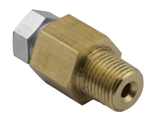 Proflow Line Lock Hose Fitting Kit, 1/8" NPT to 3/8-24 Inverted Flare, Suits 3/16" Tube