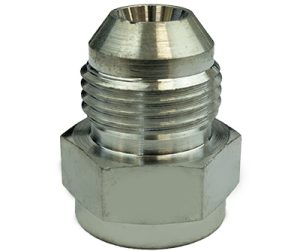 Proflow Female 5/8in. x 18 Inverted Flare To Male -06AN Steel Adaptor