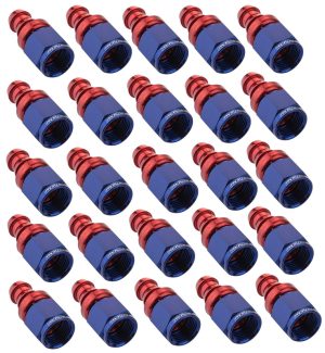 Proflow Bulk Pack Straight Push On Hose End -08AN, 25pc