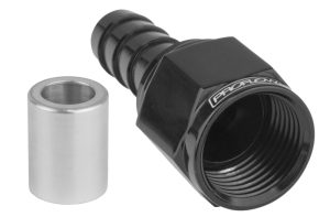 Proflow Crimp Hose End Straight -12AN, Black
