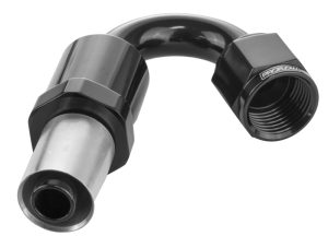 Proflow Crimp Hose End 150 Degree -16AN, Black