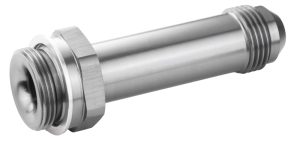 Proflow Fitting Inlet Fuel Adaptor Male Holley Fuel Bowl 7/8 x 20 To -08AN Male 3in, Silver