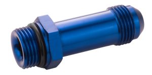 Proflow Quick Release Fuel Fitting Holley Inlet Feed -08AN Male To -08AN Male 2in, Blue