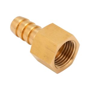 Proflow Fitting Adaptor, M16 x 1.5 Female Inverted Flare To 3/8'' Barb, Brass, Each