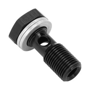 Proflow Fitting, Banjo Bolt 1/8"-27 NPSM Thread, Black, Each