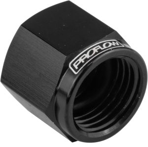 Proflow Fitting Aluminium AN Flare Cap -06AN, Black