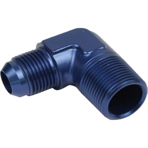 Proflow Male Adaptor -12AN To 1/2in. NPT 90 Degree, Blue