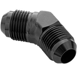 Proflow Male Flare Union Adaptor -10AN 45 Degree Union, Black
