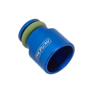 Proflow Aluminium Fuel Injector Adaptor 14mm Male To 14mm Female Short, Blue