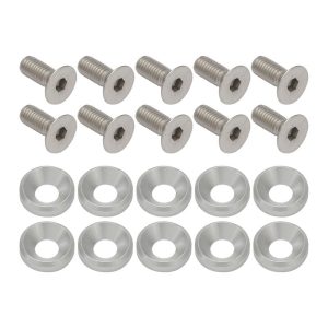 Proflow Billet Dress Up & Fender Washer Kits, 5/16'' UNC x 3/4'', Polished, 10-Pack