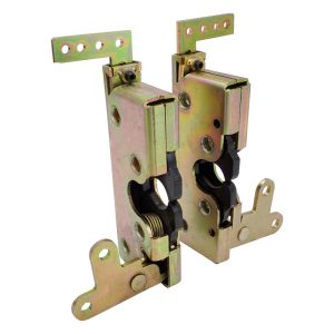 Proflow Universal Large Slim-Line Bear Jaw Car Door Latch Kit Zinc Plated, Two Stage Latch, Kit