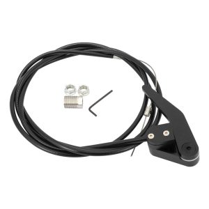 Proflow Universal Bear Jaw Door Latch Release , Black Handle with Cable Kit