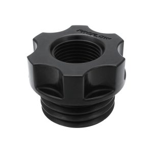 Proflow Oil Cap Breather, For Ford Falcon Barra 4.0L, -10AN, Screw-on, Billet Aluminium, Black