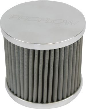Proflow Oil Breather Filter Billet -08AN Female Thread, 60x50mm, Polished