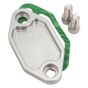 Proflow Fuel Pump Block-Off Plate, Aluminium, Silver Anodised, For Holden 253 308, Each