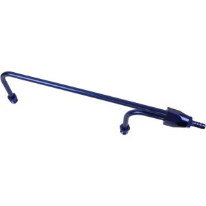 Proflow Fuel Line, Aluminium Anodised Blue, -6AN ORB To 3/8 Barb Inlet Fitting, 1/8 NPT Gauge Port, Holley 4150