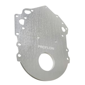 Proflow Billet Timing Cover, 1-Piece, For Ford Cleveland, 302/351C, Billet Aluminium, Silver Anodised, Each