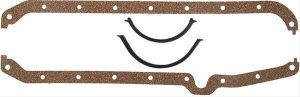 Proflow Oil Pan Gasket Set, Cork/Rubber, Chevrolet V8, 283 to 400ci, Set