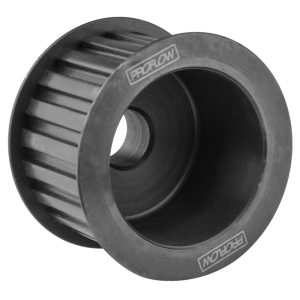 Proflow Alternator Pulley, Gilmer, 17mm Bore, 70mm OD, Billet Aluminium, Black, Bolt-On, Ford, Holden, Chev