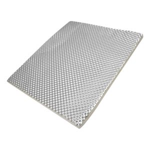 Proflow Aluminium Cool Heat Barrier, 23in. Ã— 24in. Sound Barrier, 1, 500 C, 4.5mm Thick, Self-Adhesive