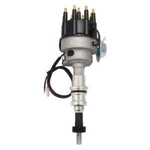 Proflow Distributor, HEI Street Series, Vacuum Advance, Bosch Style Black Cap, SB For Ford 289, 302 Windsor