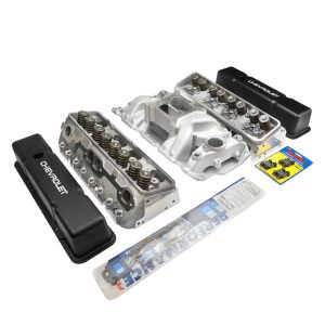 Proflow Cylinder Head AirMax 180 & Intake Kit, Manifold, AirMax, Aluminium, Natural Square Bore, For Chevrolet, Small Block