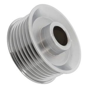 Proflow Alternator Pulley, Serpentine 6 Groove, 57mm OD x 17mm Bore, Chrome, Each