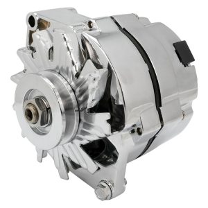 Proflow Alternator Power Spark, 140 Amp 1-Wire, Internal Regulator, Chrome, V-Belt, Chev, For Holden Commodore, Torana