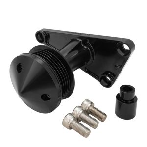 Proflow Power Steering Delete Idler Bracket Kit, For Holden Commodore LS VT-VZ, VE-VF, Billet Aluminium, Black