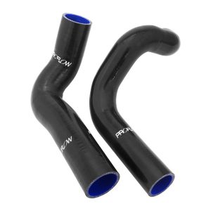 Proflow Radiator Hose Kit, Silicone, Black, 5mm wall, 4 ply, For Ford XW XWGT ZC 351 Windsor, LH Inlet Water Pump, Kit