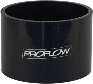 Proflow Hose Tubing Air intake, Silicone, Straight, 1.25'', Black